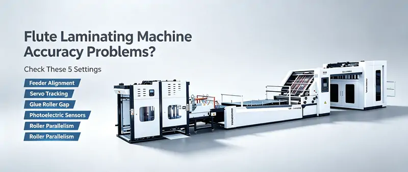 Automatic flute laminating machine for corrugated sheet alignment and lamination processing