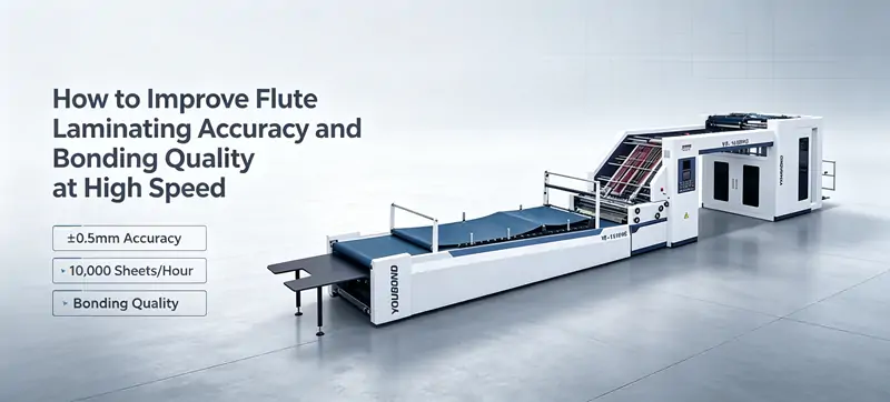 Automatic high speed flute laminating machine